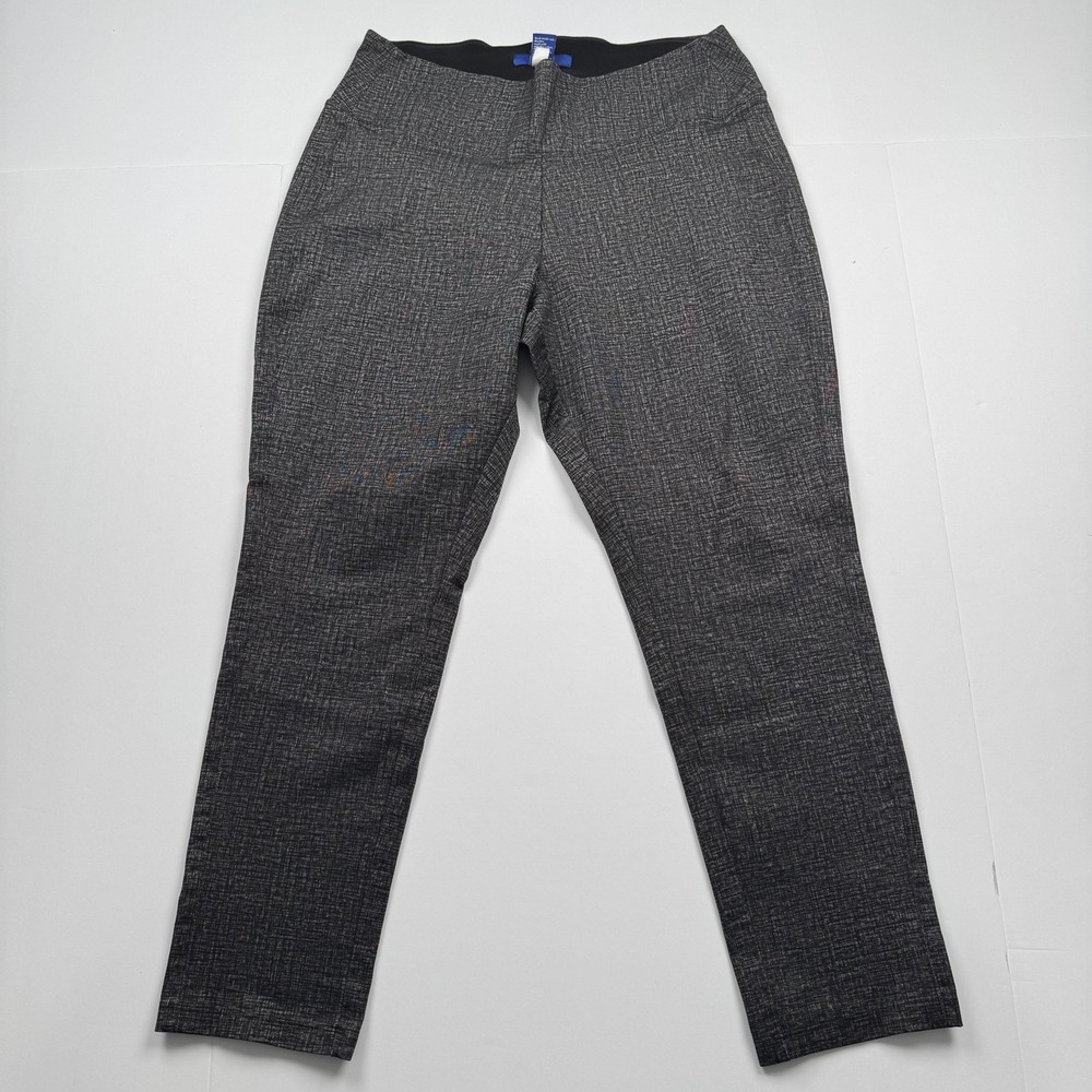 APT 9 Pants Womens Extra Large (32x25) Gray Pull On Stretch Tapered Leg Office